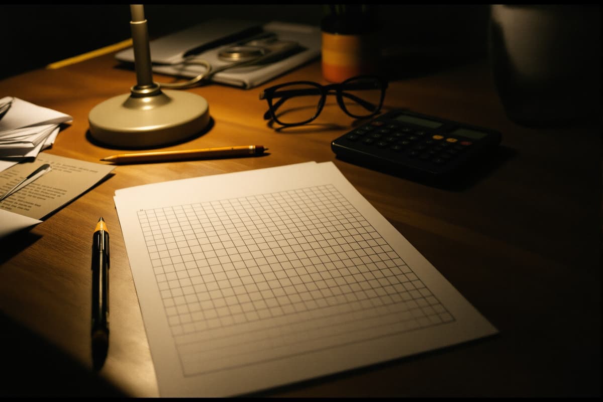 Working the numbers at the kitchen table